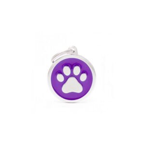 Placa Identificación Huella Círculo - Patas Pet